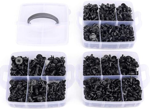 GOOACC 330Pcs Trim Removal Tool, Auto Push Pin Bumper Retainer Clip Set Fastener Terminal Remover Tool Adhesive Cable Clips Pry Kit Car Panel Radio Removal Auto Clip Pliers, Blue in Saudi Arabia