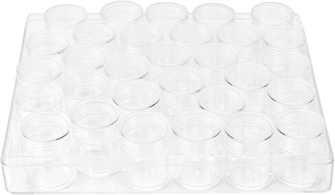ZEONHEI 4 Pack 30 Grids Diamond Painting Bead Storage Containers, Clear Bead Organizers and Storage, Bead Containers Glitter Organizers for Diamond Art Supplies in Saudi Arabia