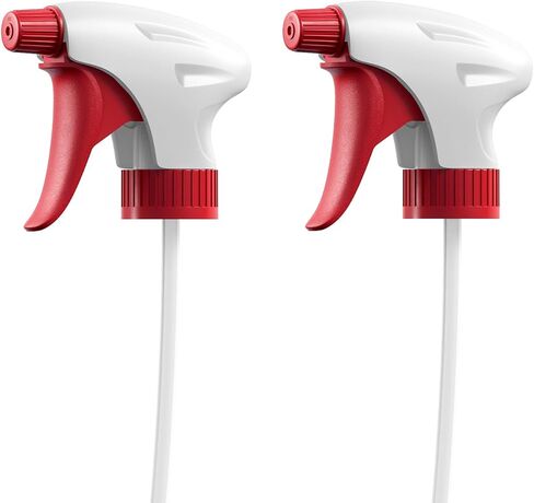 رشاشات بديلة Bar5F مكونة من قطعتين لزجاجات 16 أونصة أو 24 أونصة أو 32 أونصة، مقاومة للماء والمواد الكيميائية (عبوة من قطعتين، سلسلة SPV (أحمر)) in Kuwait