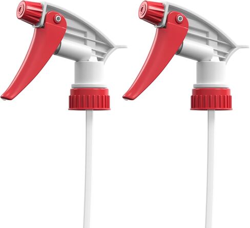 رشاشات بديلة Bar5F مكونة من قطعتين لزجاجات 16 أونصة أو 24 أونصة أو 32 أونصة، مقاومة للماء والمواد الكيميائية (عبوة من قطعتين، سلسلة T (أحمر)) in Kuwait