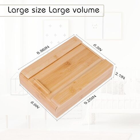 Under Desk Drawer Wood, Self-Adhesive Hidden Drawer Organizer Slide Out, Easy Installation Handmade Under Table Storage, Attachable Pencil Phone Holder For Office Home Classroom (Bamboo Extra Big) in Saudi Arabia