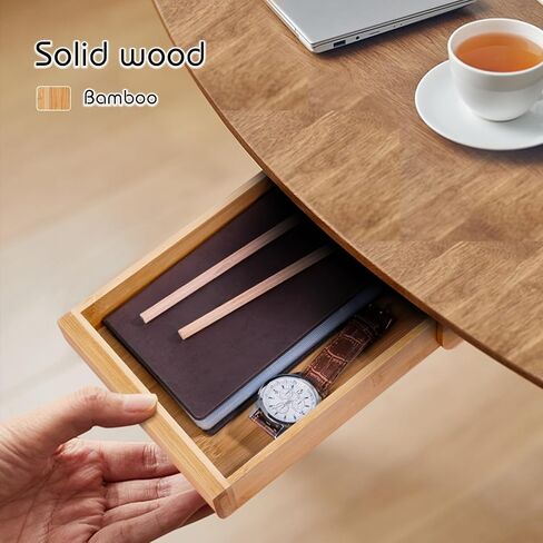Under Desk Drawer Wood, Self-Adhesive Hidden Drawer Organizer Slide Out, Easy Installation Handmade Under Table Storage, Attachable Pencil Phone Holder For Office Home Classroom (Bamboo Extra Big) in Saudi Arabia