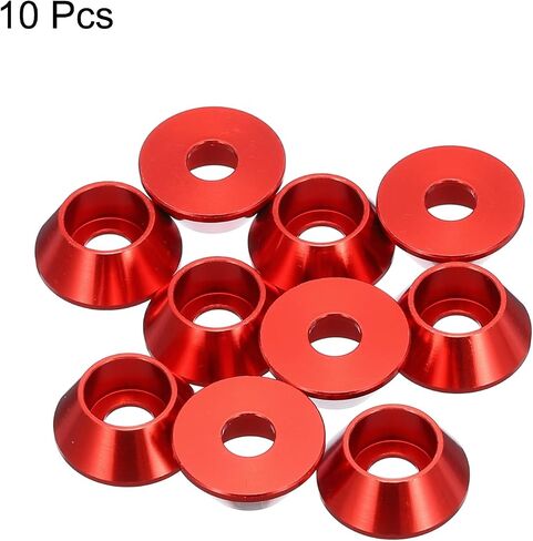 MECCANIXITY M2 Cone Cup Washers,Anodized Aluminum Gaskets Cup Head Washer Gasket for Screw RC/FPV/PC/Drone/Mechanical Accessories Model Parts, Pack of 50 (Black) in Saudi Arabia