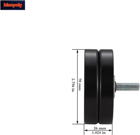 Binopoly 36168 حزام الموتر/بكرة المهمل لـ 2002-2007 ميني كوبر 4-Cyl. 1.6 لتر OE#11280946004 11288625983 in Saudi Arabia