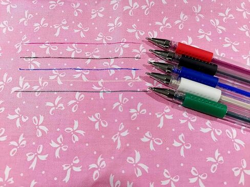 iNee Heat Erase Fabric Marking Pens with 10 Free Refills for Quilting Sewing, 5 Colors Assorted Pack(White, Black, Red, Green, Blue) in Kuwait