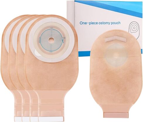 MQYMO 20 PCS Colostomy Bags, Ostomy Bag, One Piece Pouching Ostomy Supplies, Drainable Ostomy Pouch for Ileostomy Stoma Care, 15mm-60mm Cut-to-Fit, Ostomy Supplies for Man and Women in Saudi Arabia