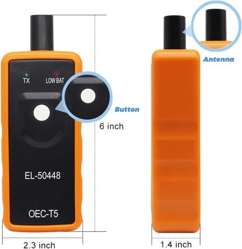 أداة إعادة ضبط TPMS obdkcan EL-50448 أداة إعادة ضبط TPMS مستشعر مراقبة ضغط الإطارات التلقائي EL-50448 أداة تنشيط TPMS OEC-T5 برتقالية متوافقة مع مركبات جنرال موتورز 2006-2021 in Kuwait