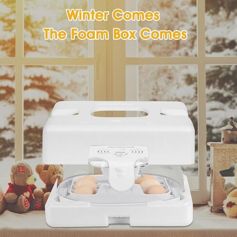 Altrapow 16 Egg Incubator with Automatic Egg Turning, LED Egg Candler and Automatic Temperature Control, Incubators for Hatching Eggs with ℉ Display for Chicken, Duck, Quail and Goose in Kuwait