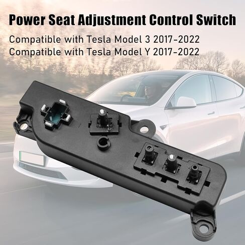 Jaronx Compatible with Tesla Model 3 Model Y Power Seat Control Switch, Right Passenger Seat Adjust Switch Control Replacement Fit for Tesla Model 3/Y 2017-2022, Replace for 1098530 (Right) in Saudi Arabia