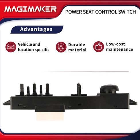 مفتاح التحكم في مقعد الطاقة من Magimaker الأيسر من جانب السائق 88540-2W100 متوافق مع Hyundai Santa Fe XL│Santa Fe 3.3L 2013 2014 2015 2016 2017 2018 استبدال 885402W100 مفتاح التحكم الكهربائي في المقعد in Saudi Arabia