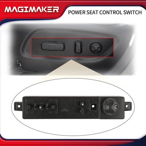 مفتاح التحكم في مقعد الطاقة من Magimaker الأيسر من جانب السائق 88540-2W100 متوافق مع Hyundai Santa Fe XL│Santa Fe 3.3L 2013 2014 2015 2016 2017 2018 استبدال 885402W100 مفتاح التحكم الكهربائي في المقعد in Saudi Arabia