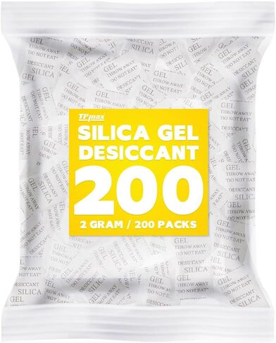 100 Packets 2 Gram Silica Gel Desiccant Absorber Dehumidifiers in Kuwait