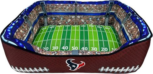 سرير للكلاب من NFL Houston Texans Stadium، وسرير وسادة للحيوانات الأليفة للكلاب، وسرير رياضي لكرة القدم للكلاب ووسادة صالة in Saudi Arabia
