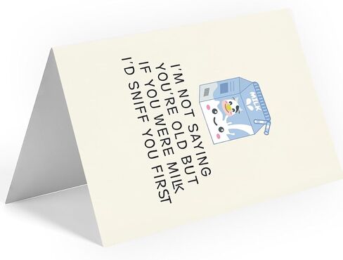 WowBefun Birthday Card for Men, Birthday Gift Men, Birthday Card Husband, Husband Birthday, Birthday Card Him, Birthday Card Dad, Birthday Card Grandpa, Birthday Card Friend, Funny (Beige) in Kuwait