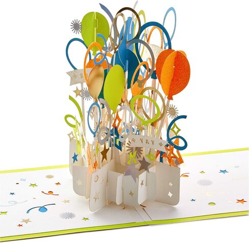 Hallmark Paper Wonder Birthday Pop Up Card (Balloons) in Saudi Arabia
