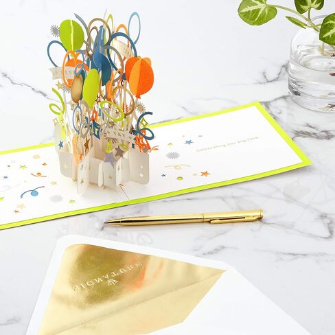 Hallmark Paper Wonder Birthday Pop Up Card (Balloons) in Saudi Arabia