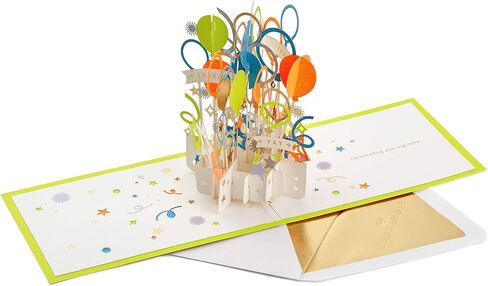 Hallmark Paper Wonder Birthday Pop Up Card (Balloons) in Saudi Arabia