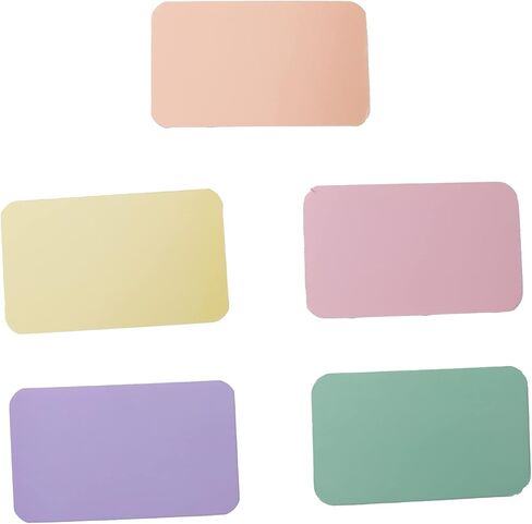 Sowaka 100 Pcs Mini Cards Blank Colorful Round Corner Cardboard Flash Word Message Index Tags Cards for Business Note Language Learning Art Craft Office Supplies (Black) in Kuwait