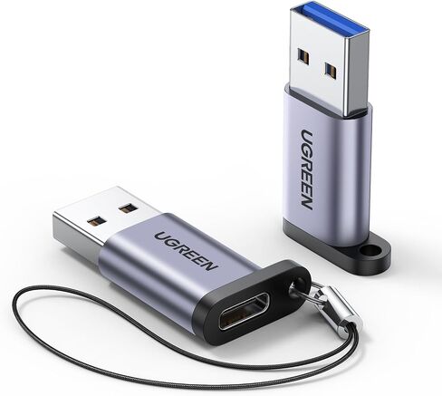 UGREEN USB C Female to USB Male Adapter Type C to USB A Charger Cable Converter Compatible with Apple Watch iPhone 15 14 13 AirPods 3 MacBook Samsung Galaxy Note Google Pixel etc in Kuwait