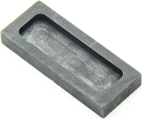 قالب سبيكة جرافيت، قالب صب ذوبان، سبيكة فضية، من أجل الذهب والفضة والألومنيوم والنحاس والزنك وسبائك المعادن، (60 × 24 × 8 مم - 53 جم ذهبي؛ 25 جم فضي) in Kuwait