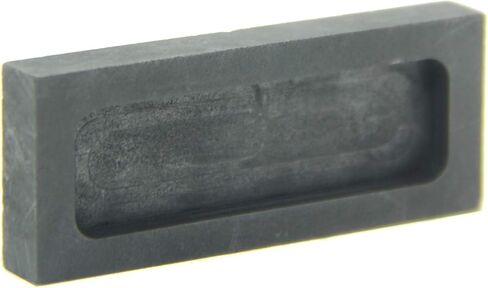 قالب سبيكة جرافيت، قالب صب ذوبان، سبيكة فضية، من أجل الذهب والفضة والألومنيوم والنحاس والزنك وسبائك المعادن، (60 × 24 × 8 مم - 53 جم ذهبي؛ 25 جم فضي) in Kuwait