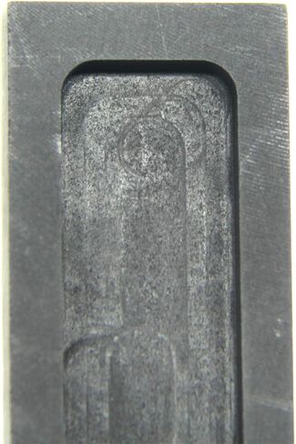 قالب سبيكة جرافيت، قالب صب ذوبان، سبيكة فضية، من أجل الذهب والفضة والألومنيوم والنحاس والزنك وسبائك المعادن، (60 × 24 × 8 مم - 53 جم ذهبي؛ 25 جم فضي) in Kuwait