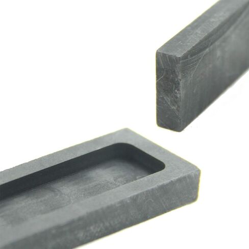 قالب سبيكة جرافيت، قالب صب ذوبان، سبيكة فضية، من أجل الذهب والفضة والألومنيوم والنحاس والزنك وسبائك المعادن، (60 × 24 × 8 مم - 53 جم ذهبي؛ 25 جم فضي) in Kuwait