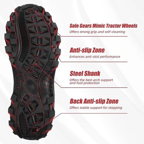 Trudave Rubber Boots for Men & Women with Steel Shank, Mens Rain Boots Waterproof Insulated, Reliable 6mm Neoprene Warm Anti-slip High Traction Multi-season Dry Mud Boot for Outdoor, Work, Hunting in Saudi Arabia