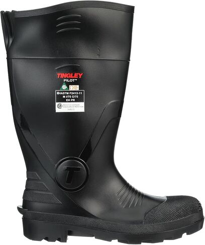 Tingley Pilot 31341 Safety Toe Puncture-Resistant Knee Boot, Mens 10 / Womens 12, Black in Saudi Arabia