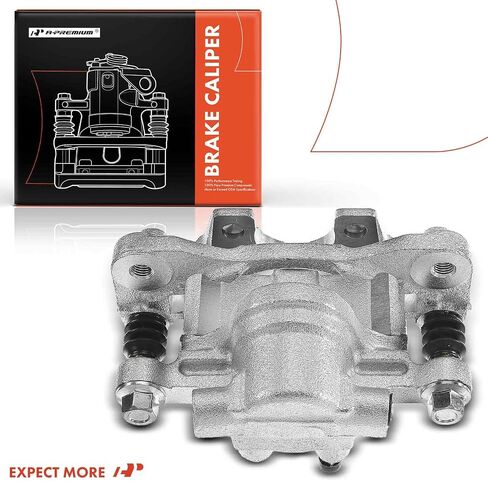 A-Premium Rear Disc Brake Caliper Assembly with Bracket Compatible with Select Chrysler, Dodge, Jeep and Mitsubishi Models - 200 2011-2014, Cirrus, Sebring, Avenger, Caliber, Compass, Patriot, Lancer in Saudi Arabia
