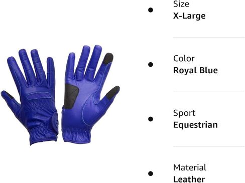 eGlove eQUEST GripPro Leather Touchscreen Horse Riding Gloves in Kuwait