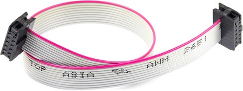 IDC Flat Ribbon Cable 10 Pin 2x5 2.0mm / 0.08" Pitch with Header Gray Color About 7.8" Long (Pack of 4pcs) in Saudi Arabia