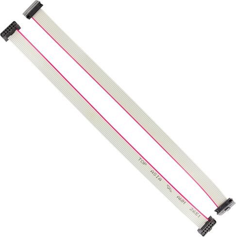 IDC Flat Ribbon Cable 10 Pin 2x5 2.0mm / 0.08" Pitch with Header Gray Color About 7.8" Long (Pack of 4pcs) in Saudi Arabia