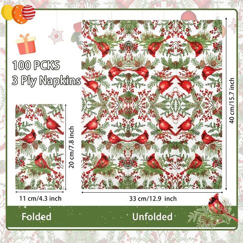 Homlouue 100PCS Bird Guest Napkins Disposable, 3 Ply Paper Guest Towels Bathroom, Spring Bird Napkins for Dinner Wedding Spring Tea Party Anniversary Bridal Baby Shower Decorative, Vintage Watercolor in Saudi Arabia