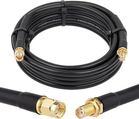 XRDS -RF 25ft SMA ذكر إلى SMA أنثى كابل تمديد محوري، 50 أوم KMR240 كابل محوري SMA منخفض الخسارة مع موصلات SMA لـ 3G/4G/5G/LTE/ADS-B/WiFi/Ham/راديو in Saudi Arabia