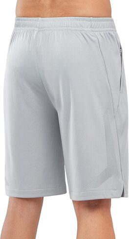 NORTHYARD Men's 10" Athletic Basketball Shorts with Zipper Pockets Quick Dry Lightweight Running Workout Mesh Gym Shorts in Saudi Arabia