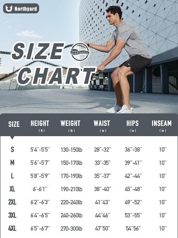 NORTHYARD Men's 10" Athletic Basketball Shorts with Zipper Pockets Quick Dry Lightweight Running Workout Mesh Gym Shorts in Saudi Arabia