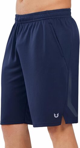 NORTHYARD Men's 10" Athletic Basketball Shorts with Zipper Pockets Quick Dry Lightweight Running Workout Mesh Gym Shorts in Saudi Arabia