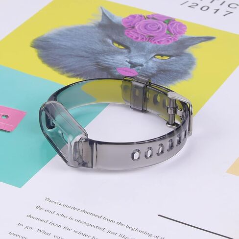 مناسب لأحزمة Fitbit Luxe/Luxe SE مع غطاء حماية ممتص للصدمات للنساء والرجال، أساور معصم بديلة من السيليكون الشفاف لساعة Fitbit Luxe Special Edition in Saudi Arabia