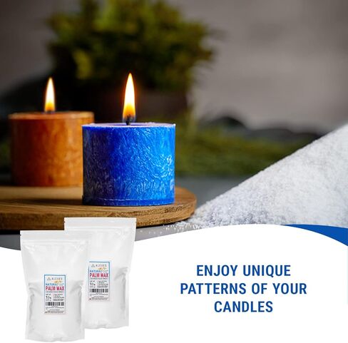 شمع النخيل من ALEXES لصنع الشموع - رقائق شمع النخيل 1 رطل - شمع النخيل المستدام لصنع الشموع - رقائق شمع النخيل العضوي للشموع - شمع صناعة الشموع الطبيعية in Kuwait
