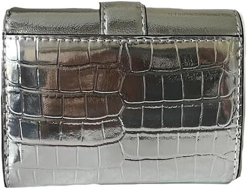 Michael Kors Carmen Medium Flap Wallet (Silver) in Saudi Arabia