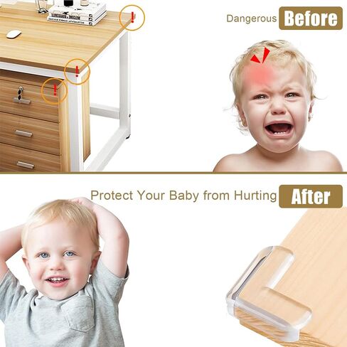 Corner Protector, 16 Packs Baby Proofing Corner Guards,Best Clear Transparent Table Edge Protectors Bumper, Keep Child Baby Safe, Protectors for Furniture Cabinet Against Sharp Corners in Saudi Arabia