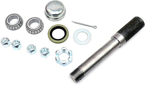 مجموعة تجميع محور المقطورة الزوجية من UCUT، 4 مسامير على دائرة 4 بوصات، تناسب محاور بوزن 2000 رطل، وتتضمن (2) عمود دوران ومحامل مستقيمة مقاس 1 بوصة in Kuwait