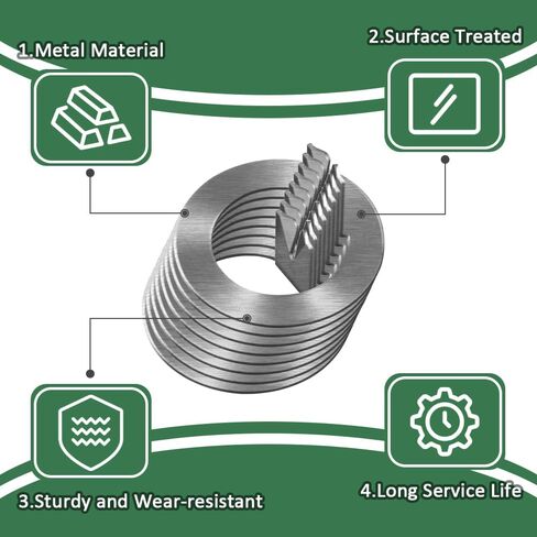 SAQXK Pack of 8 Trailer Wheel Spindle Tang Washer Fits for EZ Lube Spindle Axle 2K to 7K Replacement Spindle Tang Washer Inner Diameter 1" in Kuwait