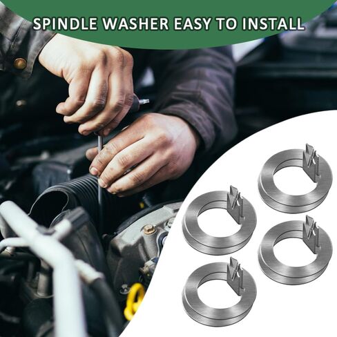 SAQXK Pack of 8 Trailer Wheel Spindle Tang Washer Fits for EZ Lube Spindle Axle 2K to 7K Replacement Spindle Tang Washer Inner Diameter 1" in Kuwait