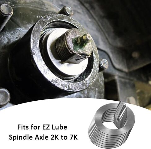 SAQXK Pack of 8 Trailer Wheel Spindle Tang Washer Fits for EZ Lube Spindle Axle 2K to 7K Replacement Spindle Tang Washer Inner Diameter 1" in Kuwait