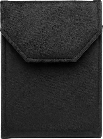 Velvet Necklace Jewelry Travel Folder Storage Display Case (Beige) in Saudi Arabia