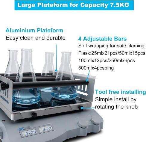 ONiLAB LED Digital 3D Shaker Adjustable Speed 10-70RPM, Angel 9° in Saudi Arabia