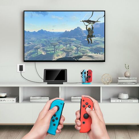 HEIYING Switch TV Docking Station for Nintendo Switch/Switch OLED, Portable Switch TV Dock Charger Stand with 4K HDMI Adapter/USB Port/Type C Charger Port. in Saudi Arabia
