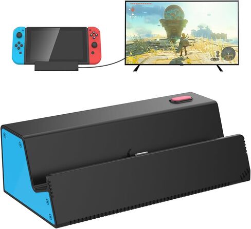 HEIYING Switch TV Docking Station for Nintendo Switch/Switch OLED, Portable Switch TV Dock Charger Stand with 4K HDMI Adapter/USB Port/Type C Charger Port. in Saudi Arabia